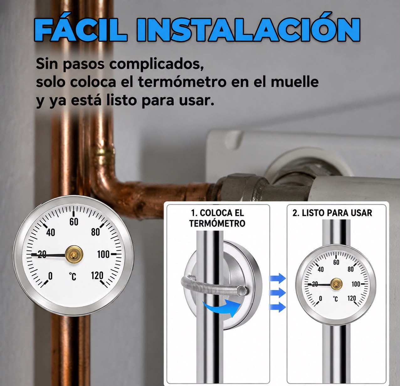 Termómetro de contacto 0°c a 120°c - Imagen 3